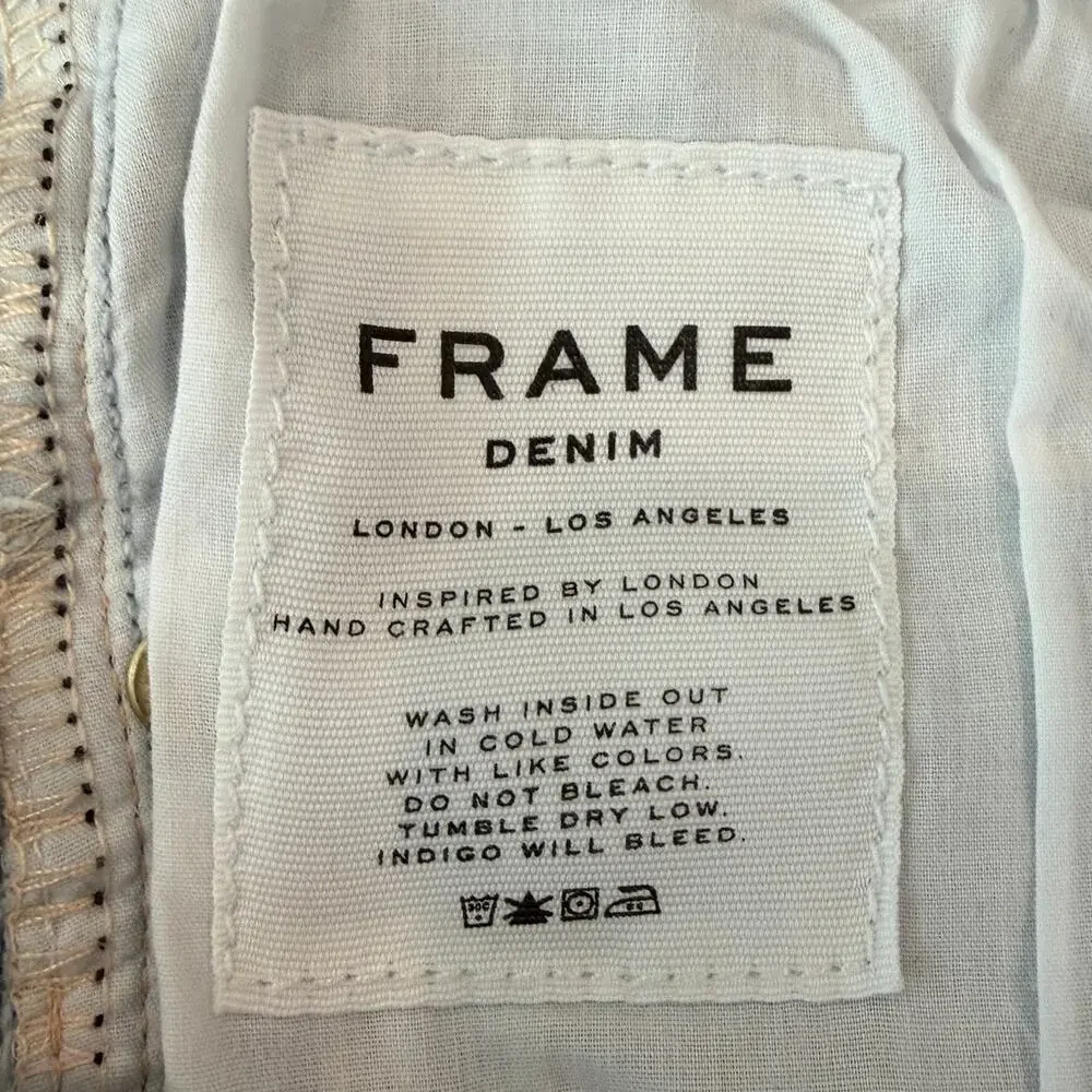 FRAME Denim x REVOLVE | 27W x 34L | Le High Flare in Surfview Light Blue Jeans - Picture 7 of 10